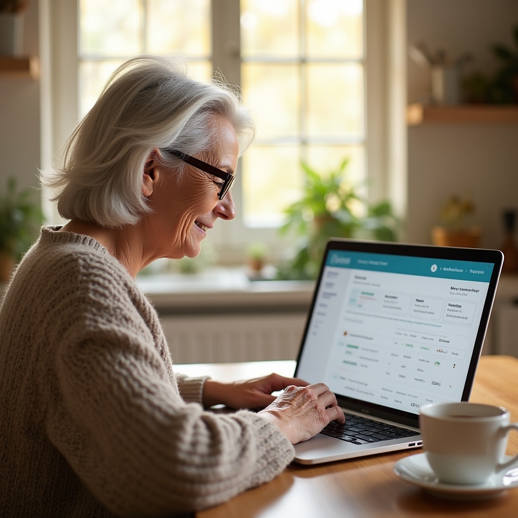 Angehörige nutzen das digitale Kommunikationsportal